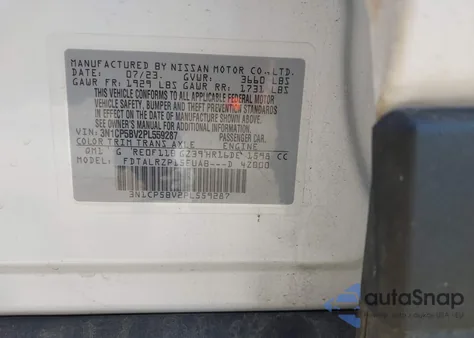 2023 Nissan Kicks S from USA, damaged, VIN 3N1CP5BV2PL559287